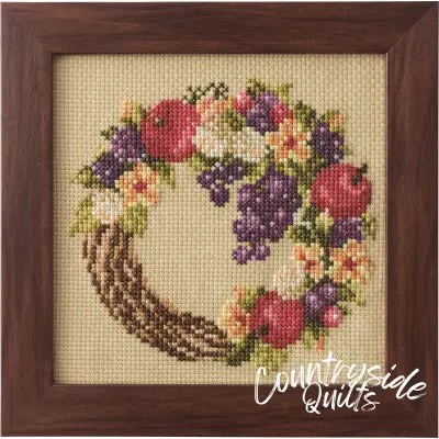 Cross Stitch Kits of Seasonal Flower Arrangement - Harvest Wreath