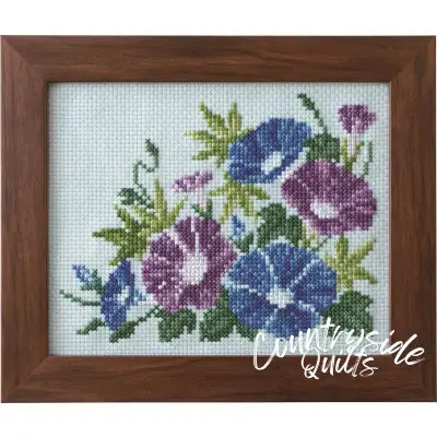 Cross Stitch Kits of Seasonal Flower Arrangement - Morning Glory Green Maple
