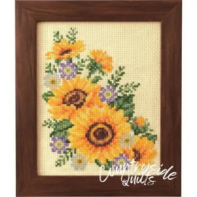 Cross Stitch Kits of Seasonal Flower Arrangement - Sunflower and Aster