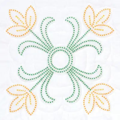 Cross-Stitch Tulips 18" Quilt Blocks