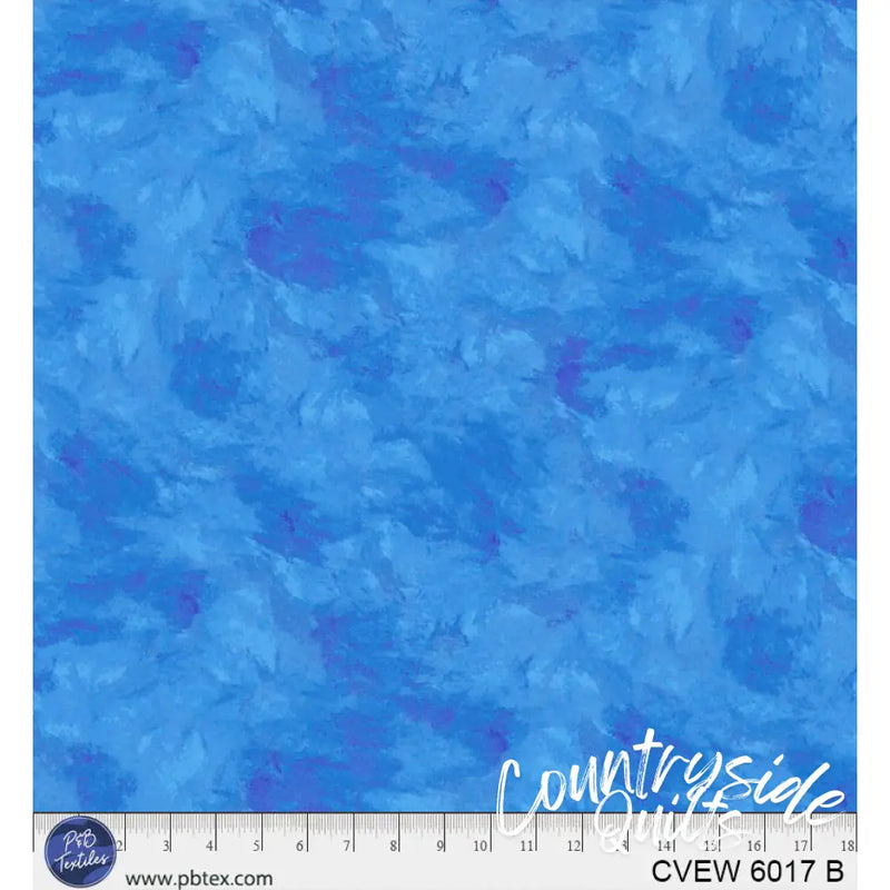 Crushed Velvet Blue Cotton Wideback Fabric per yard