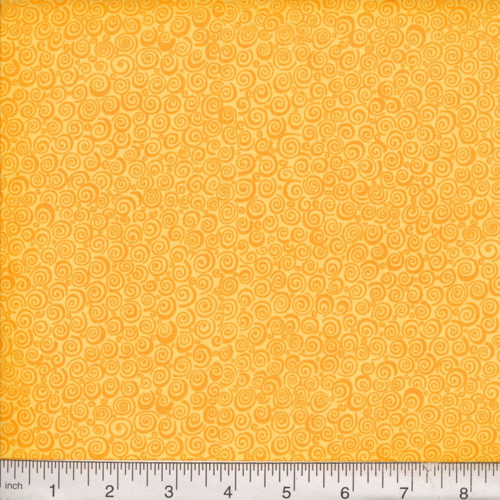 Curly Q Tonal - Yellow