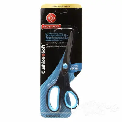 Cushion Soft Scissor Navy & Light Blue 8in