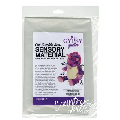 Cut Crackle and Sew Sensory Material