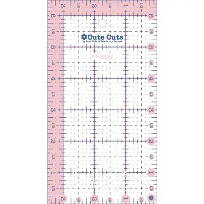 Cute Cut Ruler Rectangle 3-1/2in x 6-1/2in