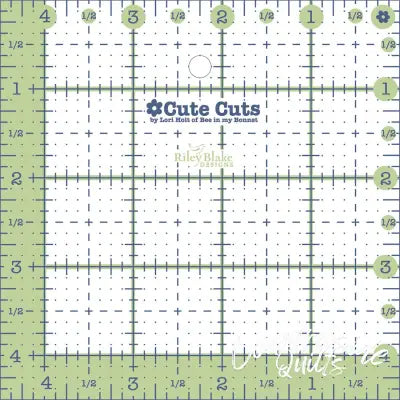 Cute Cut Ruler Square 4-1/2in x 4-1/2in