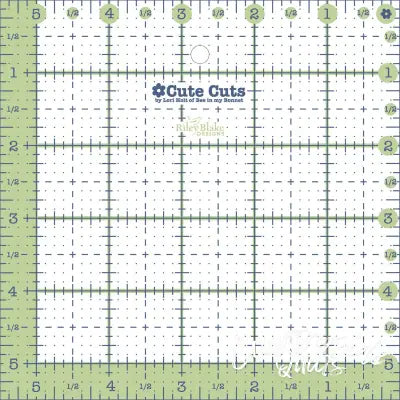 Cute Cut Ruler Square 5-1/2in x 5-1/2in