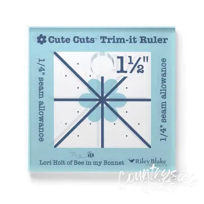 Lori Holt Cute Cuts Trim-it Ruler 1 1/2in x 1 1/2in