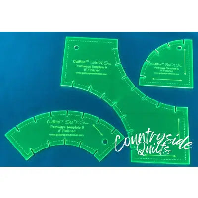 CutRite Slit N Sew Pathways 8in Finished Template Set