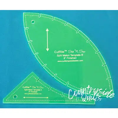 CutRite Slit N Sew Split Melon 8in Finished Template Set