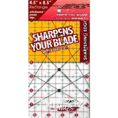 The Cutting Edge Clear Sharpening Edge Ruler 4-1/2in x 8-1/2in