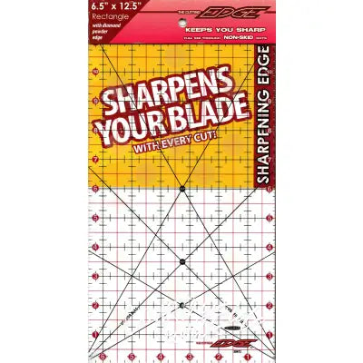 The Cutting Edge Clear Sharpening Edge Ruler 6-1/2in x 12-1/2in