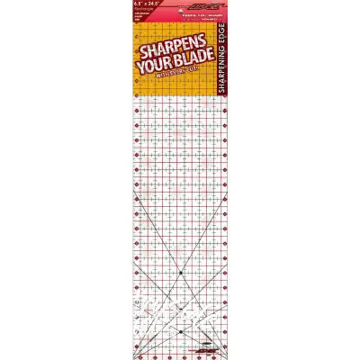 The Cutting Edge Clear Sharpening Edge Ruler 6-1/2in x 24-1/2in
