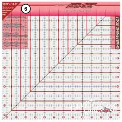 The Cutting Edge Sharpening Edge Ruler 12-1/2in Square