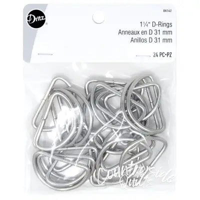 D Rings 1-1/4in Nickel 24ct