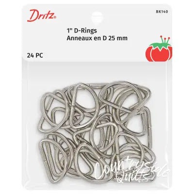 D Rings 1in Nickel