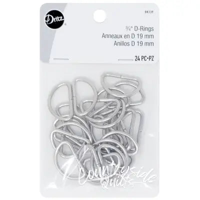 D Rings 3/4in Nickel