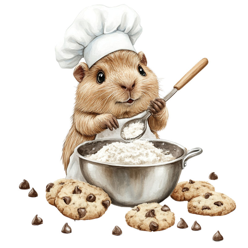 Cute Guinea Pigs Fabric Panel 14