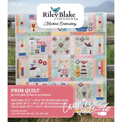 Lori Holt - Prim Quilt - Machine Embroidery USB
