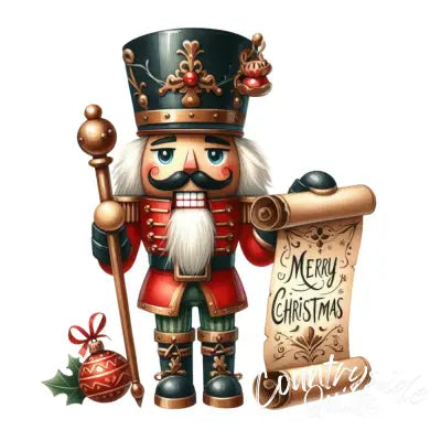 Christmas Nutcracker Scene Fabric Panel 9