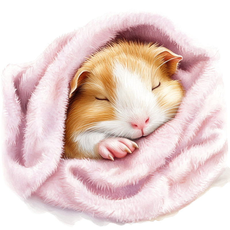 Cute Guinea Pigs Fabric Panel 27