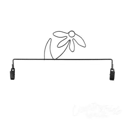 Daffodil With Clips Charcoal 8in