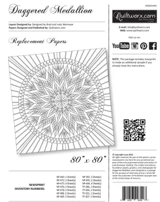 Daggered Medallion Replacement Papers
