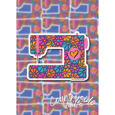 Daisy Sewing Machine Stickers 6pk