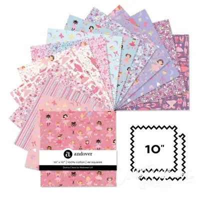 Dance Class 10 Inch Square 42 Cuts Each