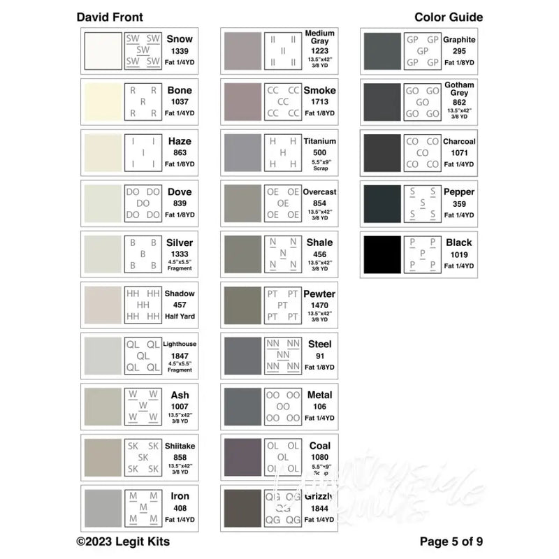 David Front Quilt Kit QK056