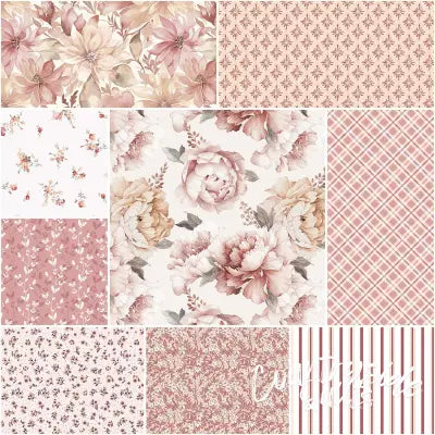 Daybreak on the Prairie 1 Yard Bundle Cream, 9pcs