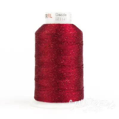 Dazzle 8wt Metallic 411m Christmas Red