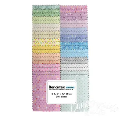 Dazzle Dots 2 2-1/2in Strips, 40pcs/bundle