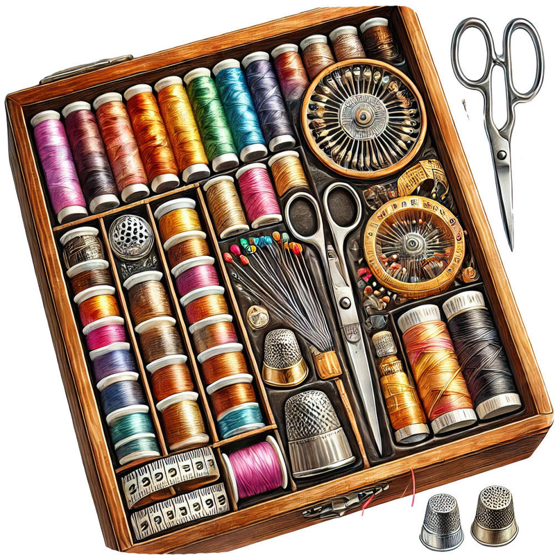 Sewing Scenes Fabric Panel 15