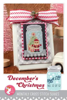 December's Christmas Shelf Life Cross Stitch Pattern