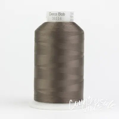 DecoBob Cottonized Polyester 80wt 6000m Brown Grey
