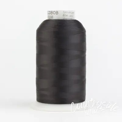 DecoBob Cottonized Polyester 80wt 6000m Charcoal