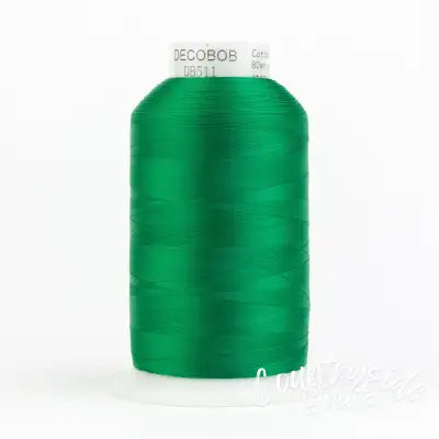 DecoBob Cottonized Polyester 80wt 6000m Emerald Green