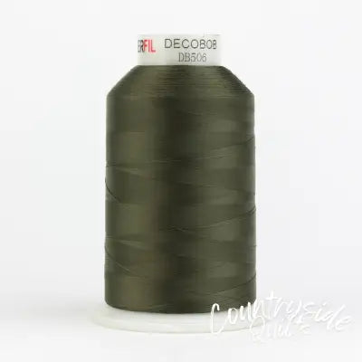 DecoBob Cottonized Polyester 80wt 6000m Moss Green