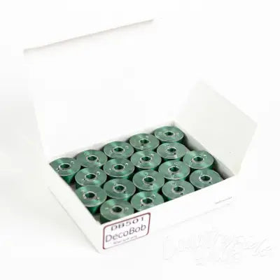 DecoBob Prewound Bobbins Size L 36ct Evergreen