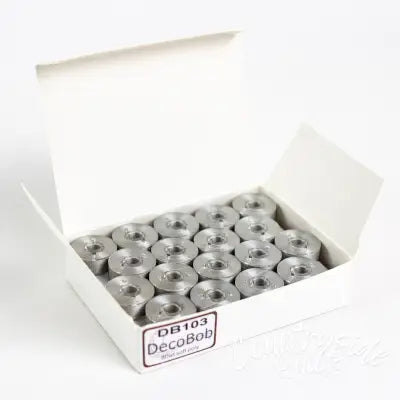 DecoBob Prewound Bobbins Size L 36ct Med Grey