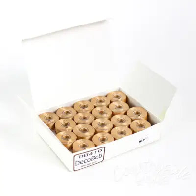 DecoBob Prewound Bobbins Size L 36ct Peach