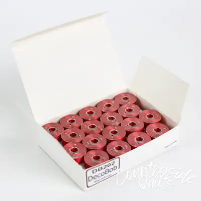DecoBob Prewound Bobbins Size L 36ct Red