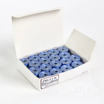 DecoBob Prewound Bobbins Size L 36ct Sky Blue