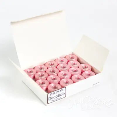 DecoBob Prewound Bobbins Size L 36ct Soft Pink