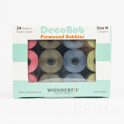 DecoBob Prewound Bobbins Size M 24ct Blend