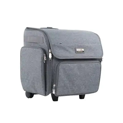Deluxe Rolling Craft Tote Heather Gray