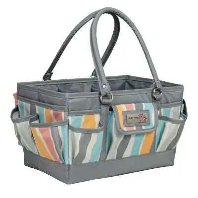 Deluxe Store and Tote Gray Stripe