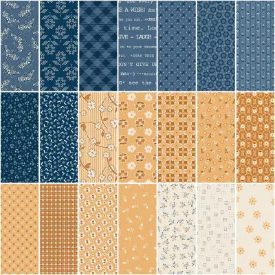 Denim & Daisy 1 Yard Bundle, 21pcs