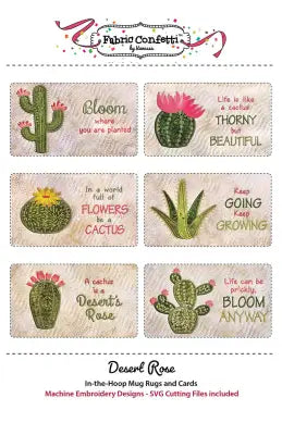 Desert Rose Mug Rugs and Cards